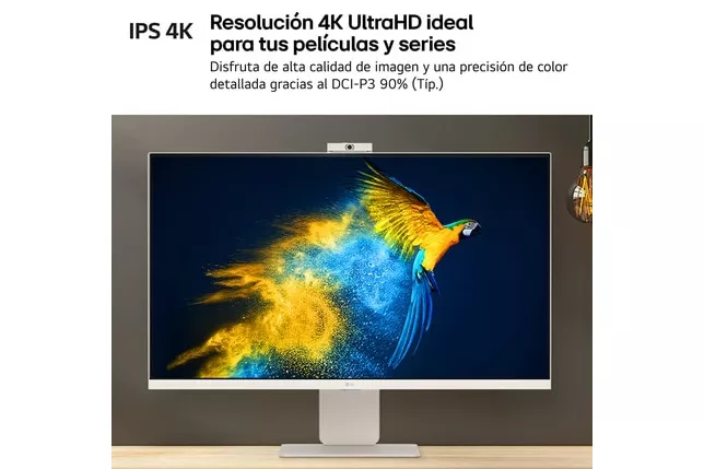 LG - Monitor PC 80 cm (31,5') LG MyView Smart Monitor 32SR85U-W con Webcam, 60 Hz, UHD 4K IPS.