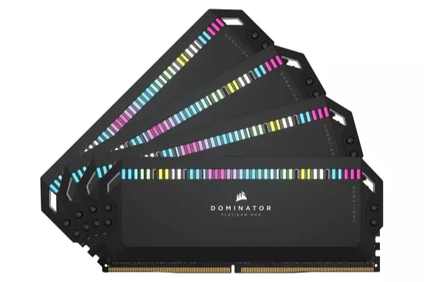 Memoria DDR5 Corsair Dominator Platinum RGB 64GB 4x16GB 5600MHz CL36 Negro