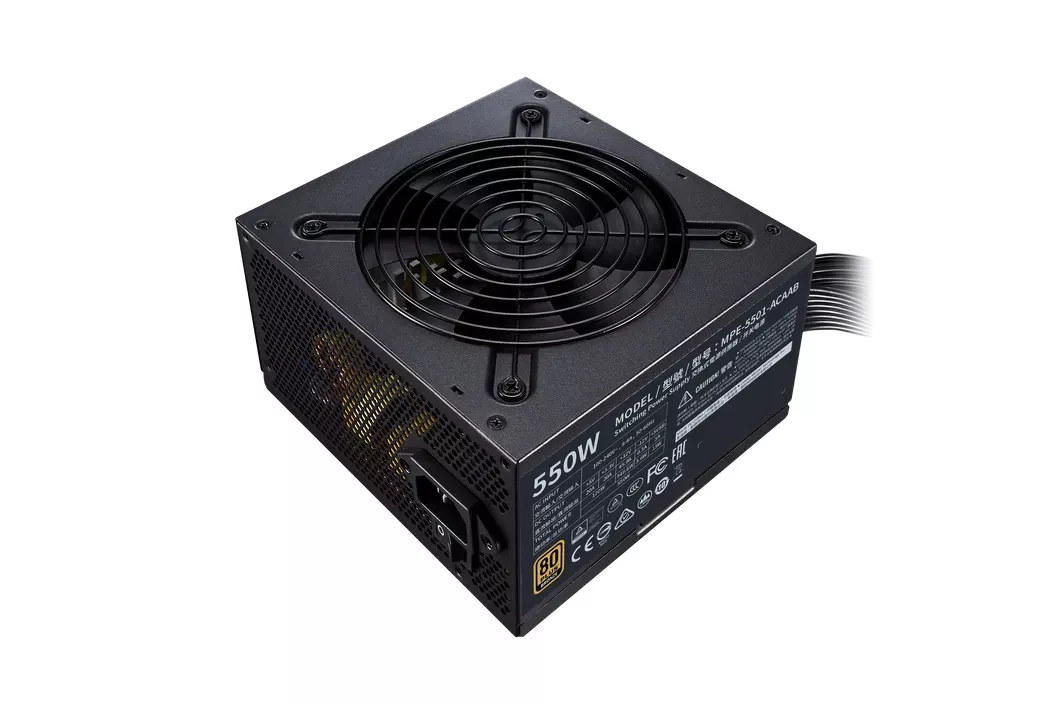 Fuente/PSU Cooler Master MWE 550-V2 80 Plus Gold 550W Negro