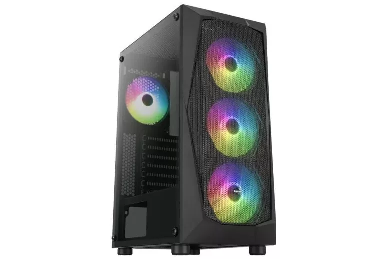 Aerocool Falcon ARGB Cristal Templado USB 3.0 Negra