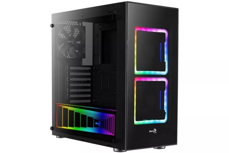 Aerocool Tor RGB Cristal Templado USB 3.0 Negra