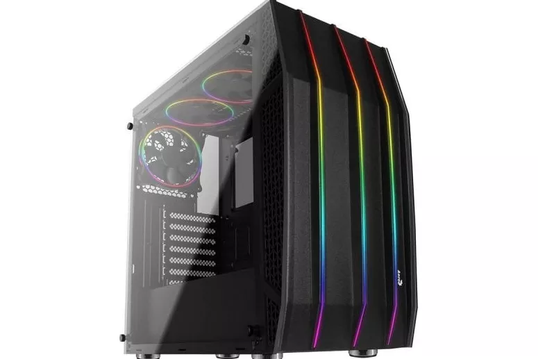 Aerocool Klaw RGB Cristal Templado USB 3.0 Negra