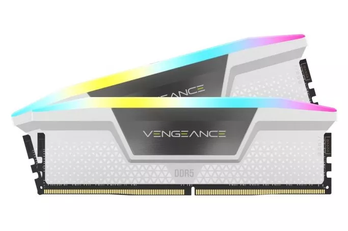 Corsair Vengeance RGB 64GB (2x32GB) DDR5 6400MHz CL32 Blanca - Memoria RAM