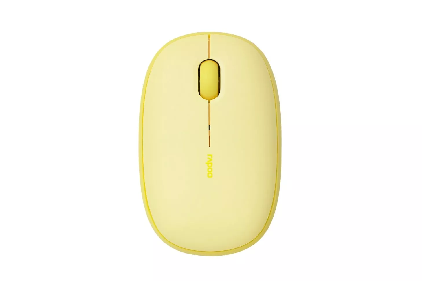 Rapoo M660 Silent Ratón Óptico Inalámbrico Bluetooth 1300 DPI Amarillo