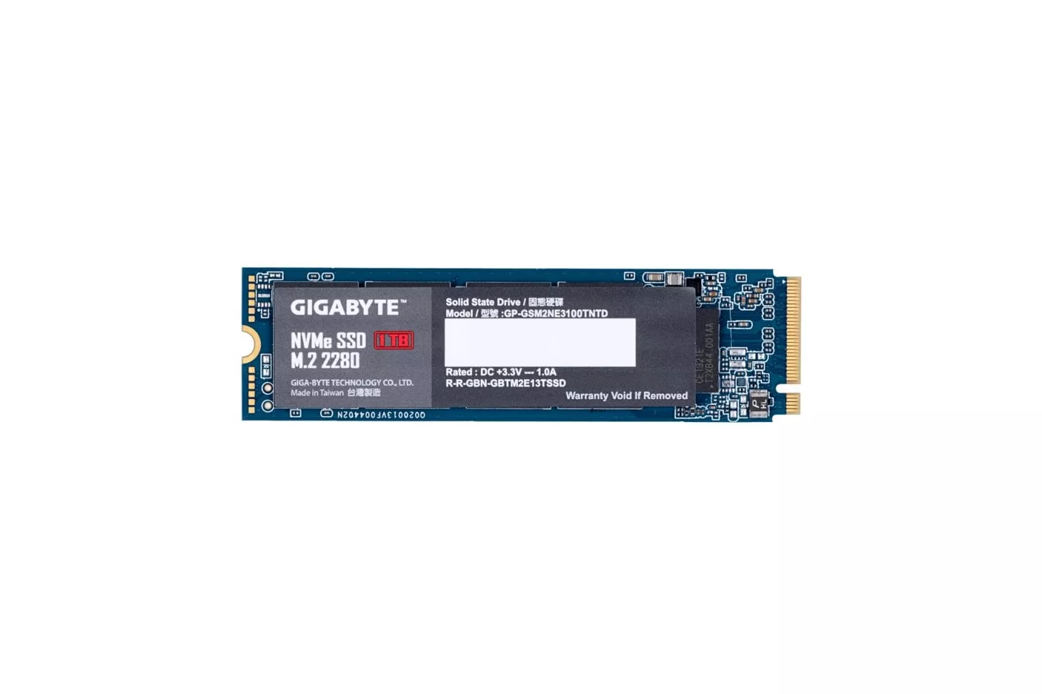 Gigabyte GP-GSM2NE3100TNTD 1TB SSD M.2 2280 PCIe 3.0 x4 NVMe