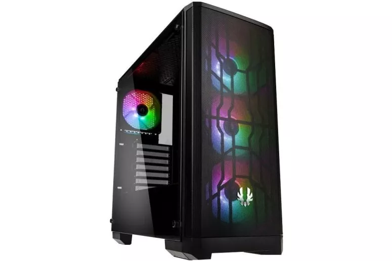 Bitfenix Nova Mesh TG 4ARGB Cristal Templado Negra + Fuente de Alimentación 850W