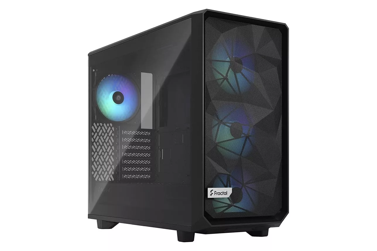 Fractal Design Meshify 2 Lite RGB Mid Tower Cristal Templado USB 3.2 Negra