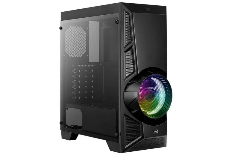 Aerocool AeroEngine RGB Cristal Templado USB 3.0 Negra