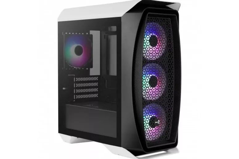 Aerocool Aero One Mini Frost Cristal Templado USB 3.1 RGB Blanca