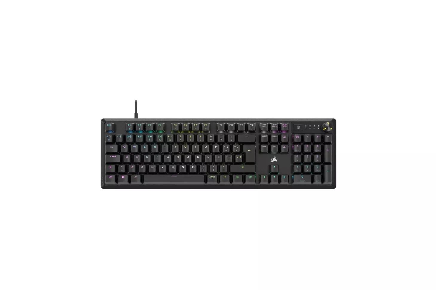 Corsair K70 CORE Teclado Mecánico Gaming RGB Switch MLX Red Negro