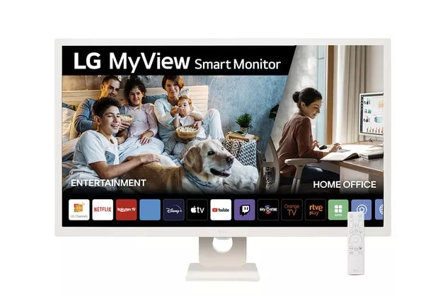 LG - Monitor PC 80 cm (31,5') LG 32SR50F MyView Smart TV webOS23, 60 Hz Full HD IPS, HDR10 (Reacondicionado grado C).