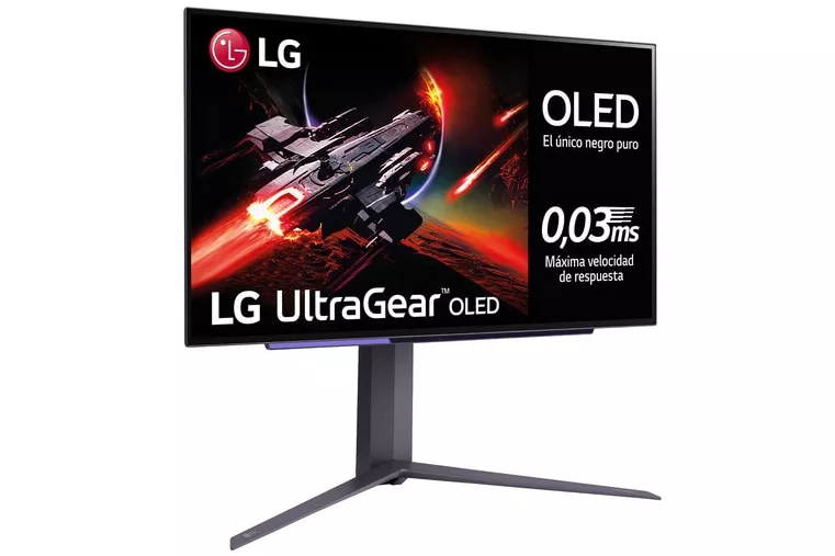 LG - Monitor PC Gaming 67,3 cm (26,5') LG UltraGear 27GR95Q-B, 240 Hz, QHD OLED, AMD FreeSync Premium (Reacondicionado grado C).
