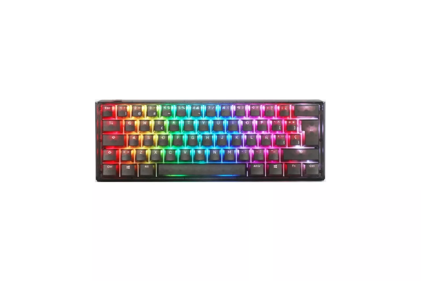 Ducky One 3 MIni Aura Teclado Mecánico Gaming Switch MX Red RGB PBT Negro