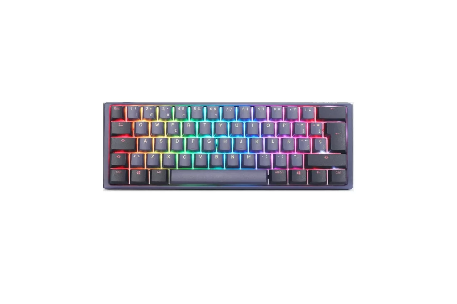 Ducky One 3 Mini Cosmic Blue Teclado Mecánico Gaming Switch MX-Silent Red RGB PBT Azul