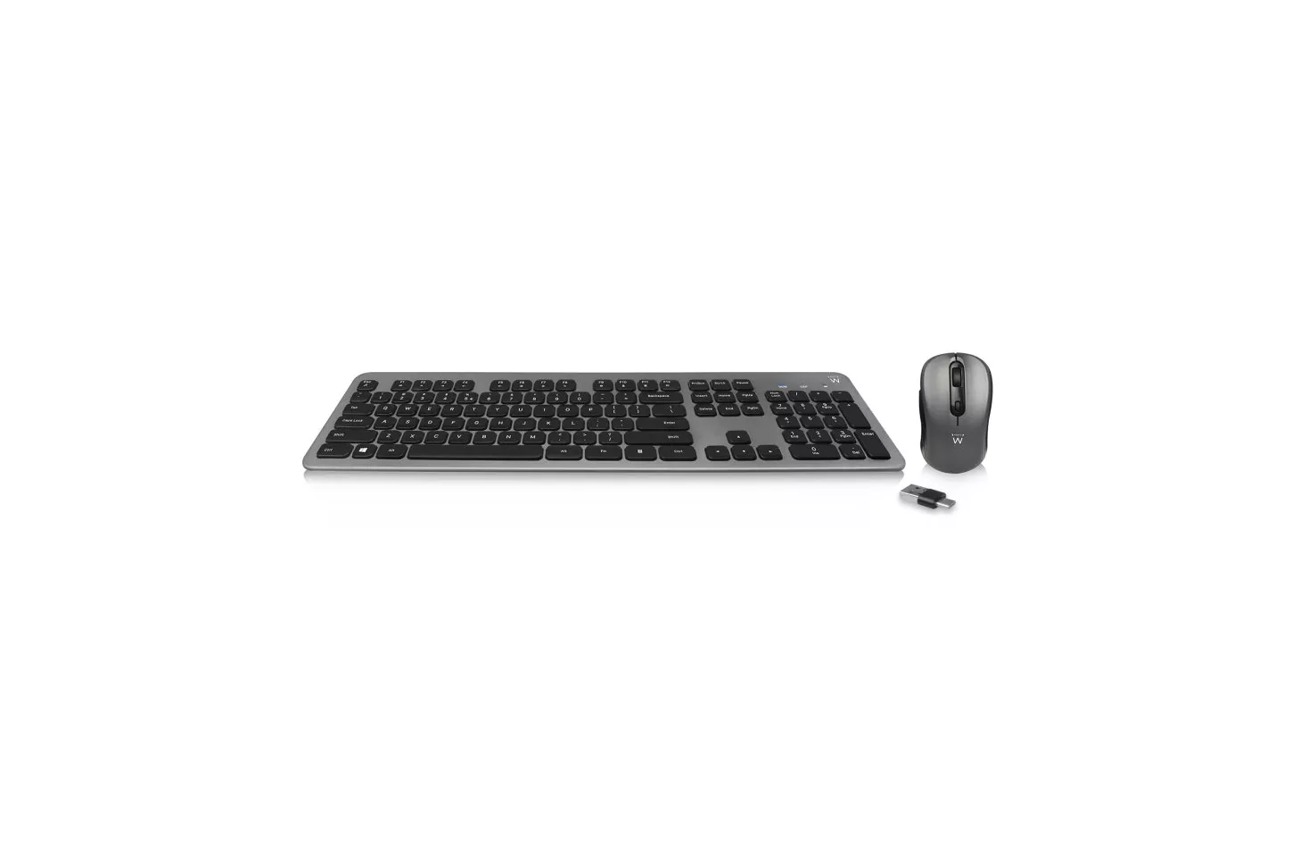 Ewent EW3272 Combo Teclado Inalámbrico + Ratón Gris/Negro