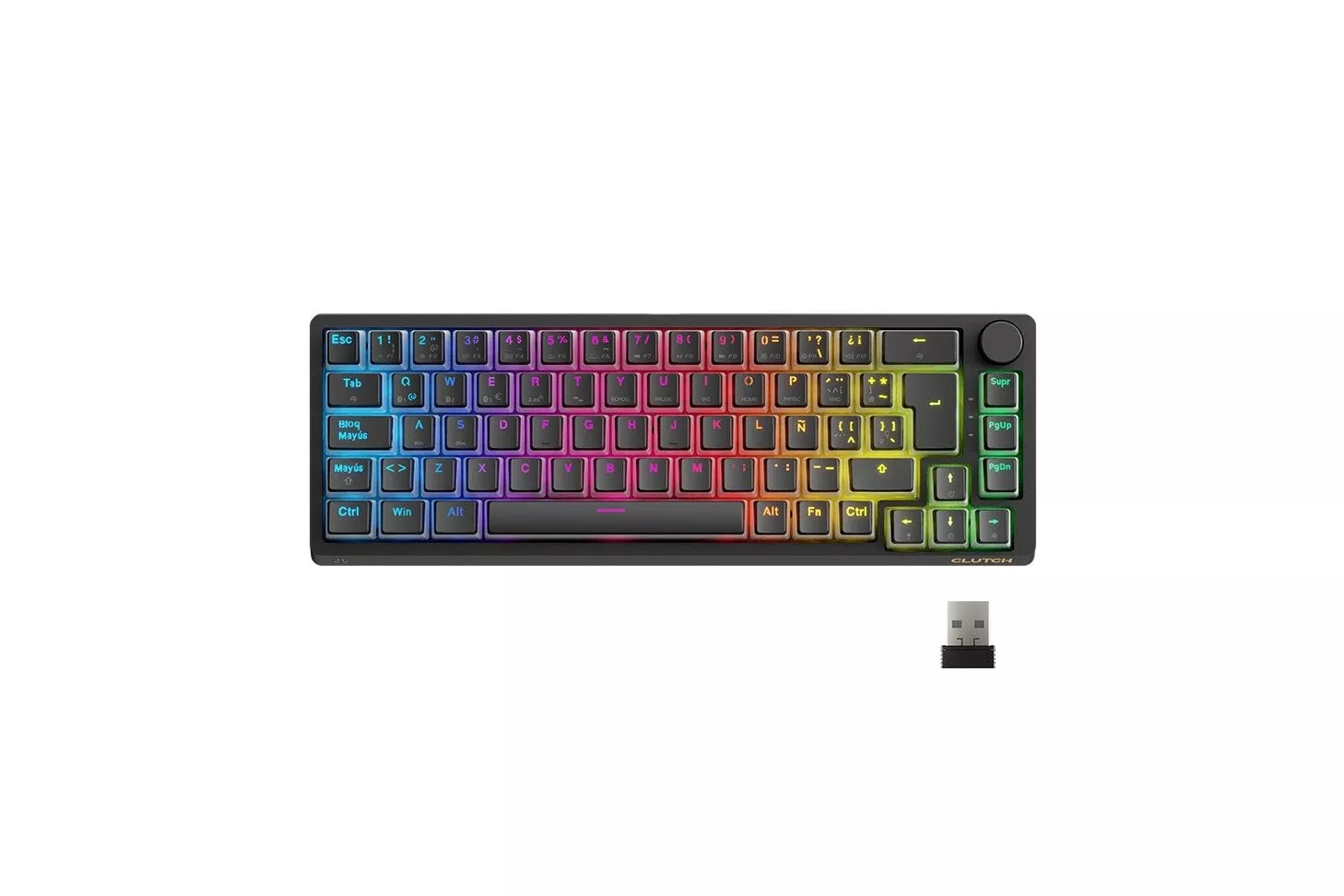 Forgeon Clutch Teclado Gaming Wireless RGB 60% Switch Blue