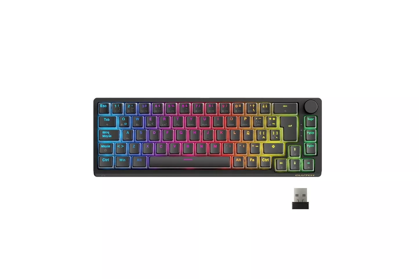 Forgeon Clutch Teclado Gaming Wireless RGB 60% Switch Brown