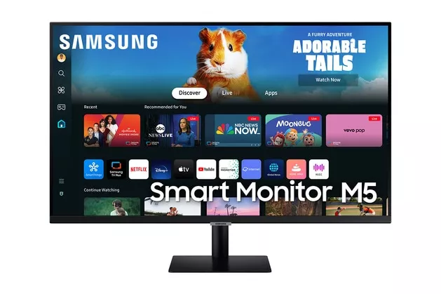 Samsung - Monitor PC Samsung Smart Monitor M5 68,5 cm (27') 60 Hz, Full HD, HDR10, Funciones Smart (Reacondicionado grado C).