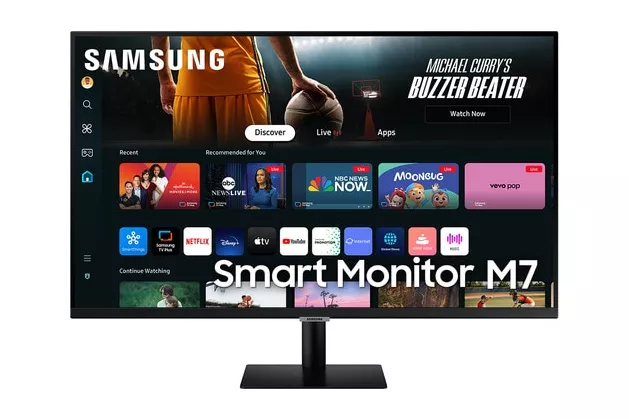 Samsung - Monitor PC Samsung Smart Monitor M7 81,2 cm (32') 60 Hz, UHD, HDR10, Funciones Smart (Reacondicionado grado A).