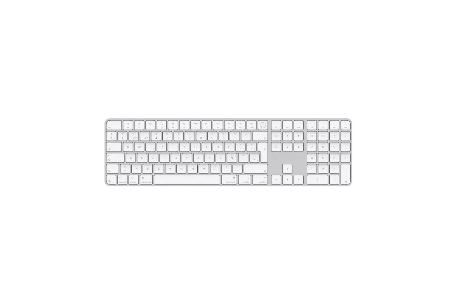 Apple Magic Keyboard con Touch ID Teclado Numérico y Puerto USB-C Plata