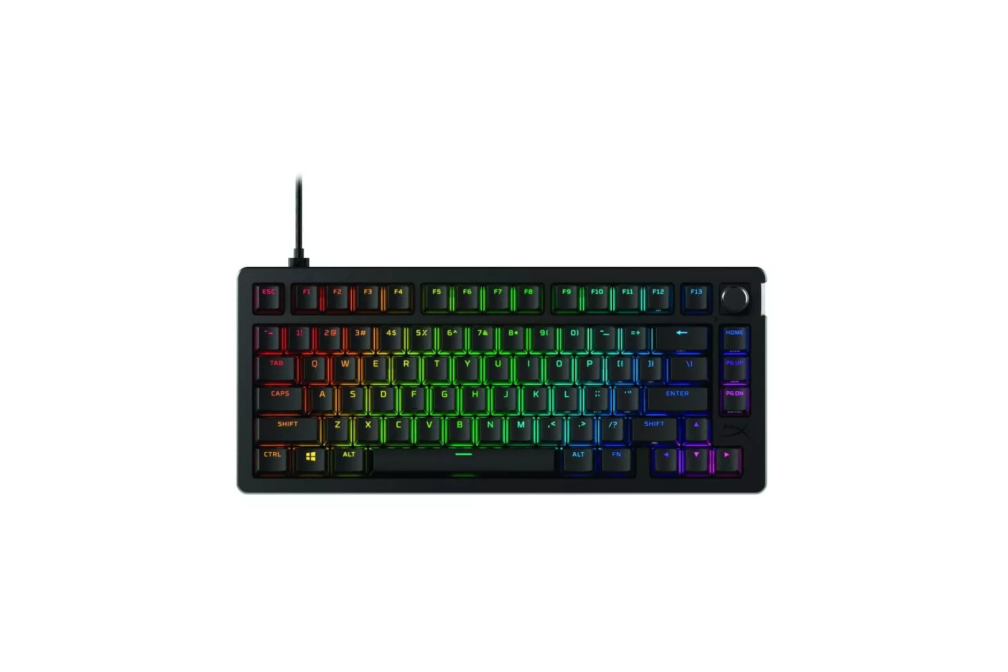 HyperX Alloy Rise 75 Teclado Mecánico Gaming RGB Negro