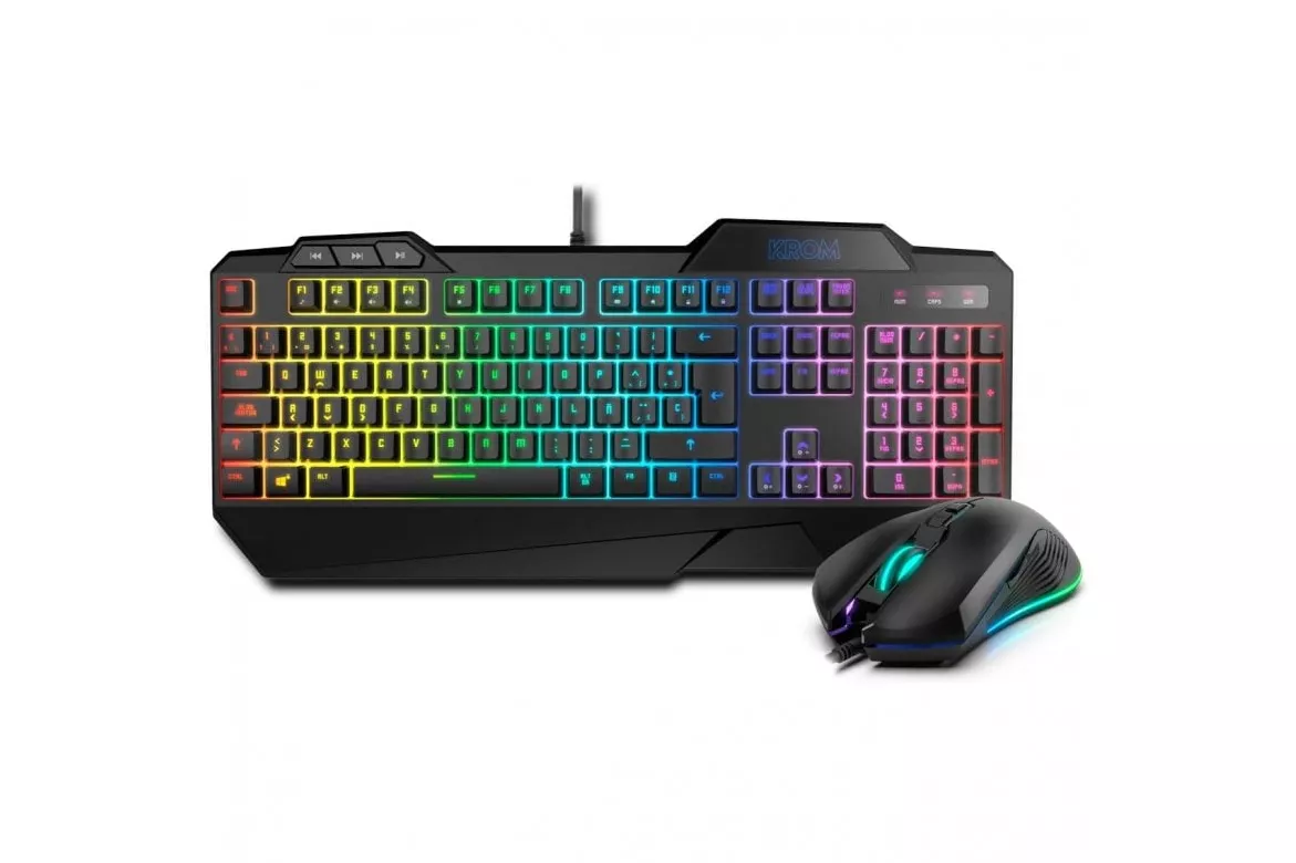 Krom Krusher Teclado Gaming Híbrido RGB + Ratón