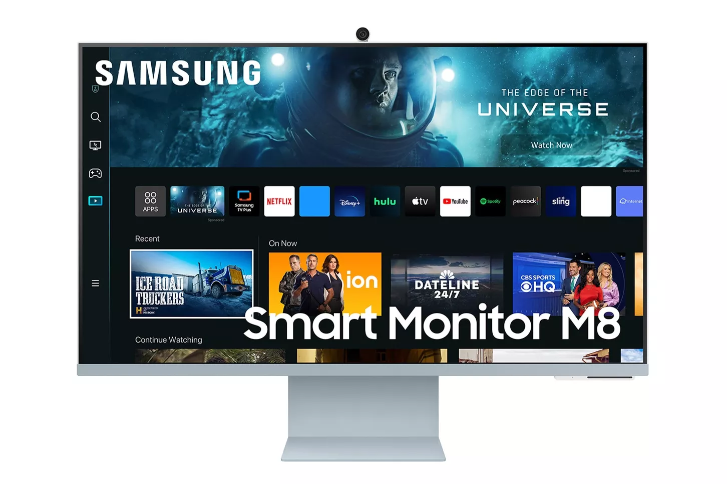 Samsung - Monitor PC 81,28 cm (32') Samsung Smart Monitor M8 LS32CM80BUUXEN, 60 Hz, UHD 4K, Webcam Incluida y Smart TV Apps.