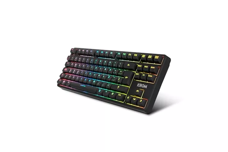 Krom Kernel PRO TKL RGB Teclado Mecánico Inalámbrico Bluetooth Switch Outemu Red Negro