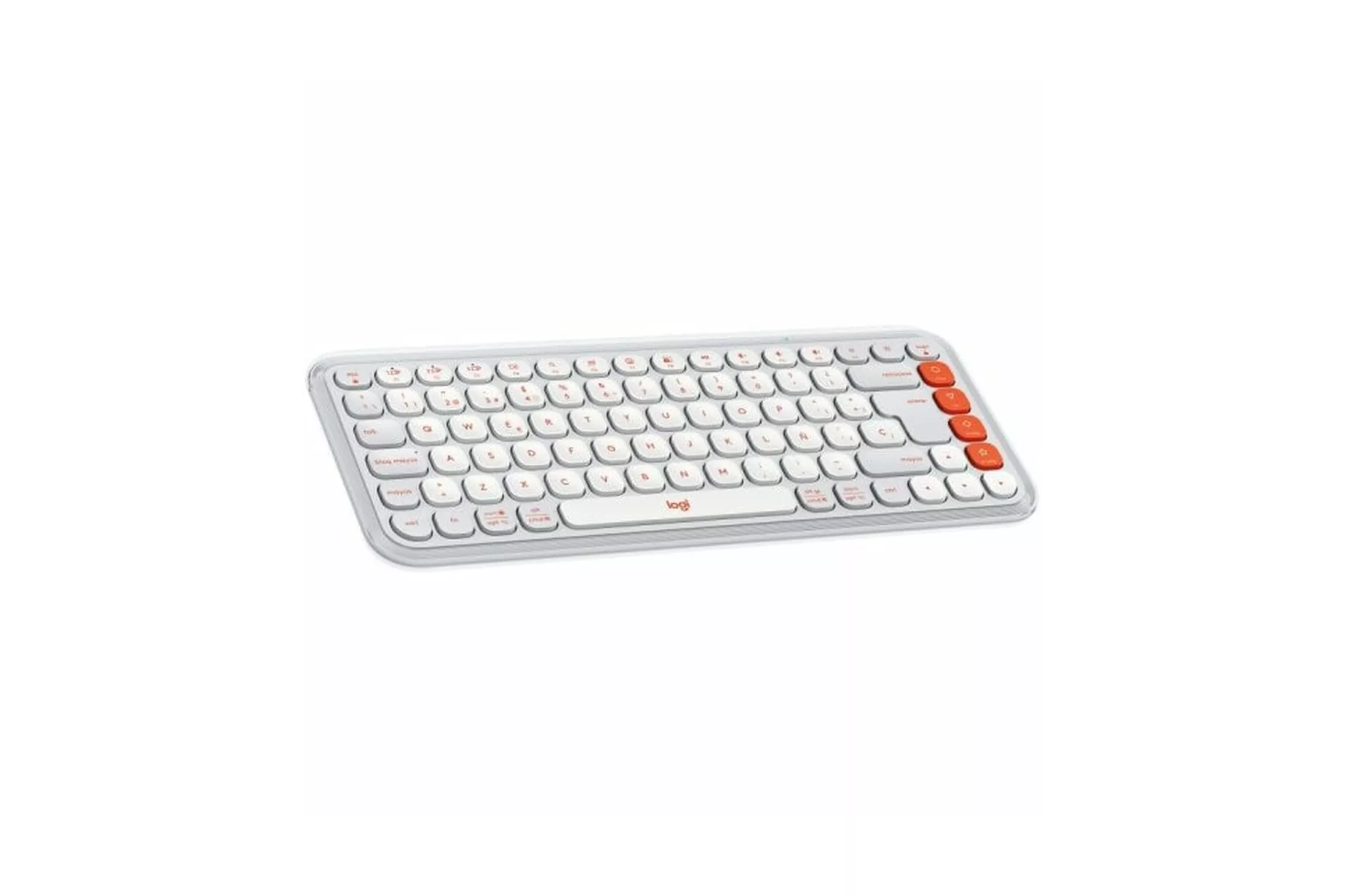 Logitech Pop Icon Keys teclado Inalámbrico Bluetooth Blanco