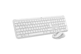 Logitech Signature Slim MK950 Combo Teclado + Ratón Inalámbrico Blanco