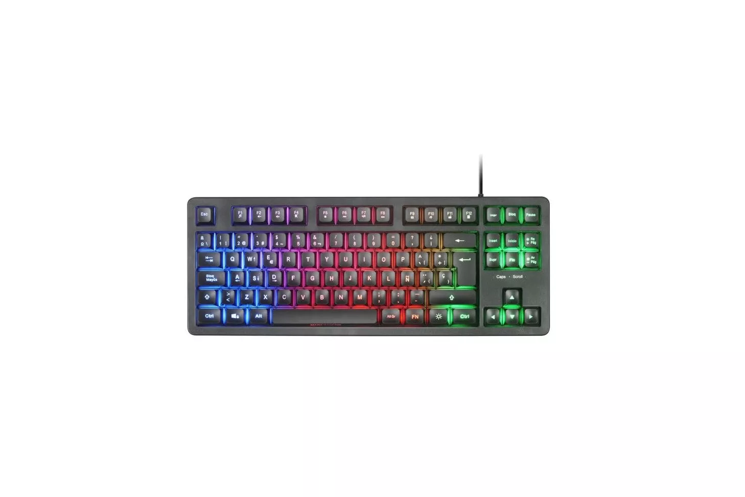 Mars Gaming MK023 TKL H-Mech Teclado Gaming FRGB Negro