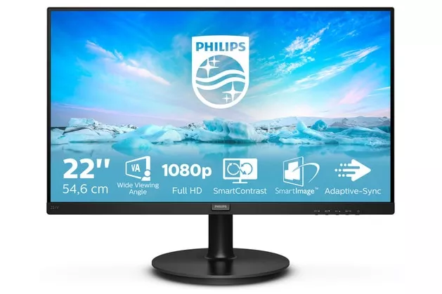 Philips - Monitor PC 54,6 cm (21,5') Philips 221V8/00, 75 Hz, Full HD, SmartImage (Reacondicionado a estrenar).