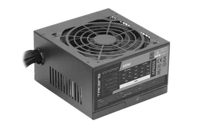 Tacens Anima APB650 Fuente Alimentación ATX 650W 80plus Bronze 85% SMD DC-DC Ventilador 12cm Negro