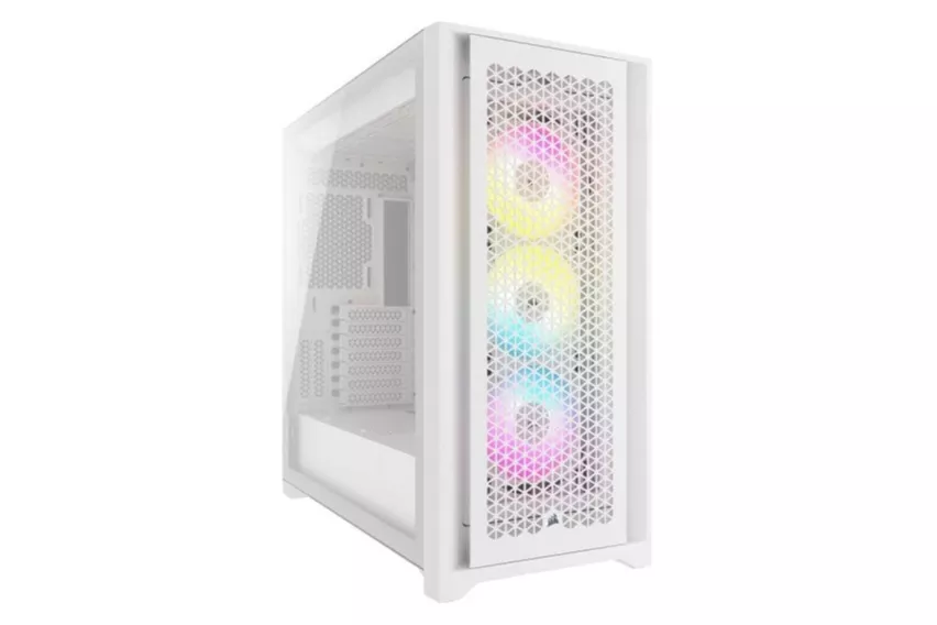 Corsair iCUE 5000D RGB AIRFLOW Cristal Templado USB 3.2 Blanca