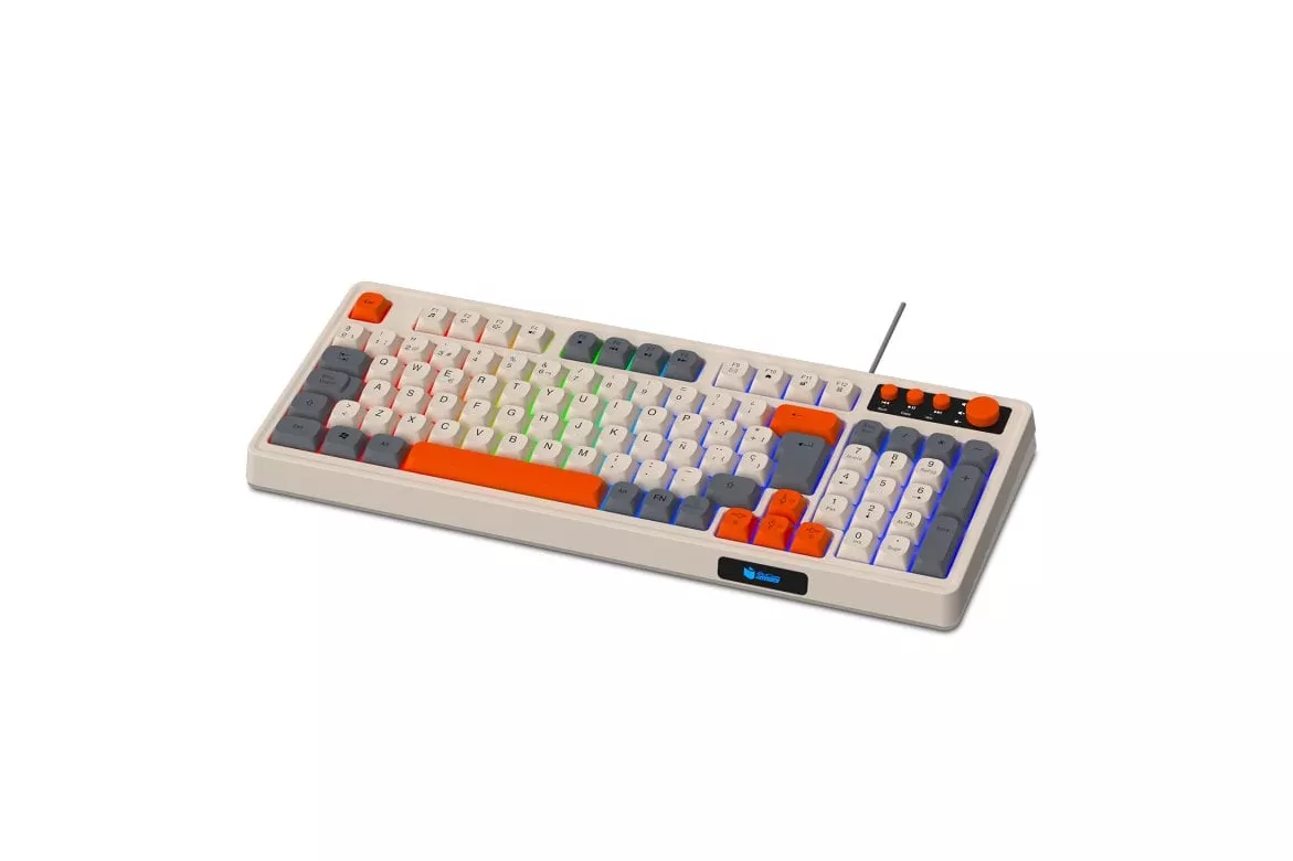 PcCom Essential RetroWave Teclado Multicolor