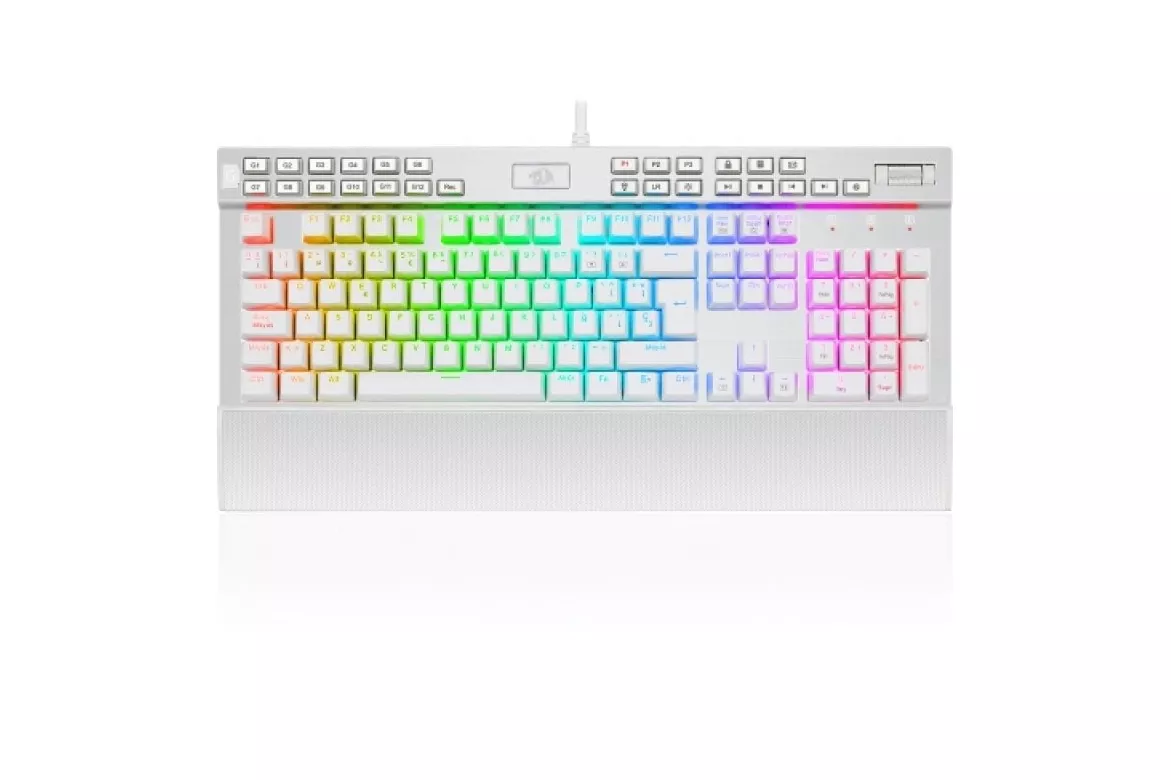 Redragon Yama Teclado Mecánico Gaming RGB Blanco