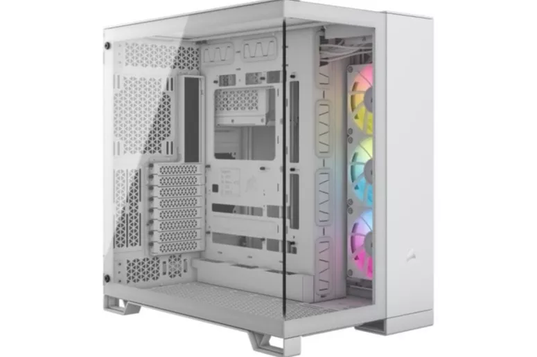 Corsair 6500X RGB Semitorre ATX Doble Cristal Templado USB-C Blanca