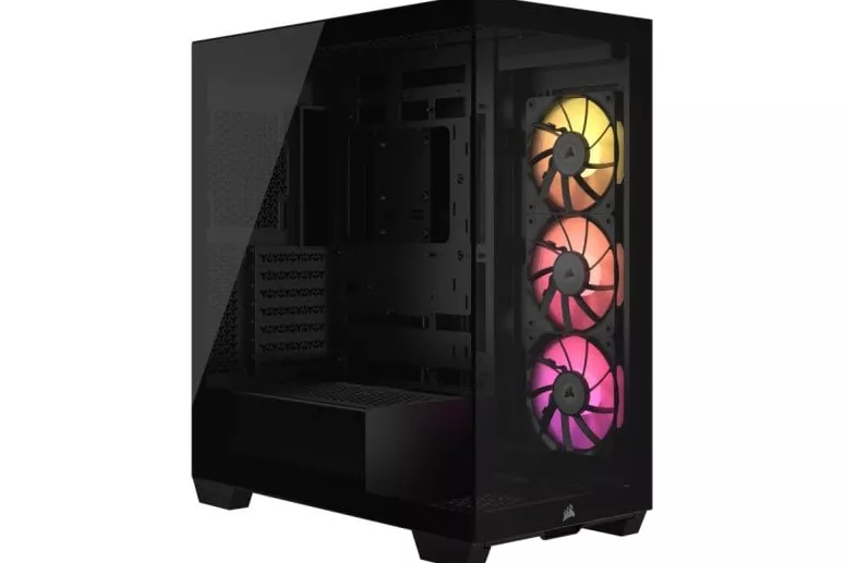 Corsair iCUE LINK 3500X RGB Semi Torre Cristal Templado USB-C Negra