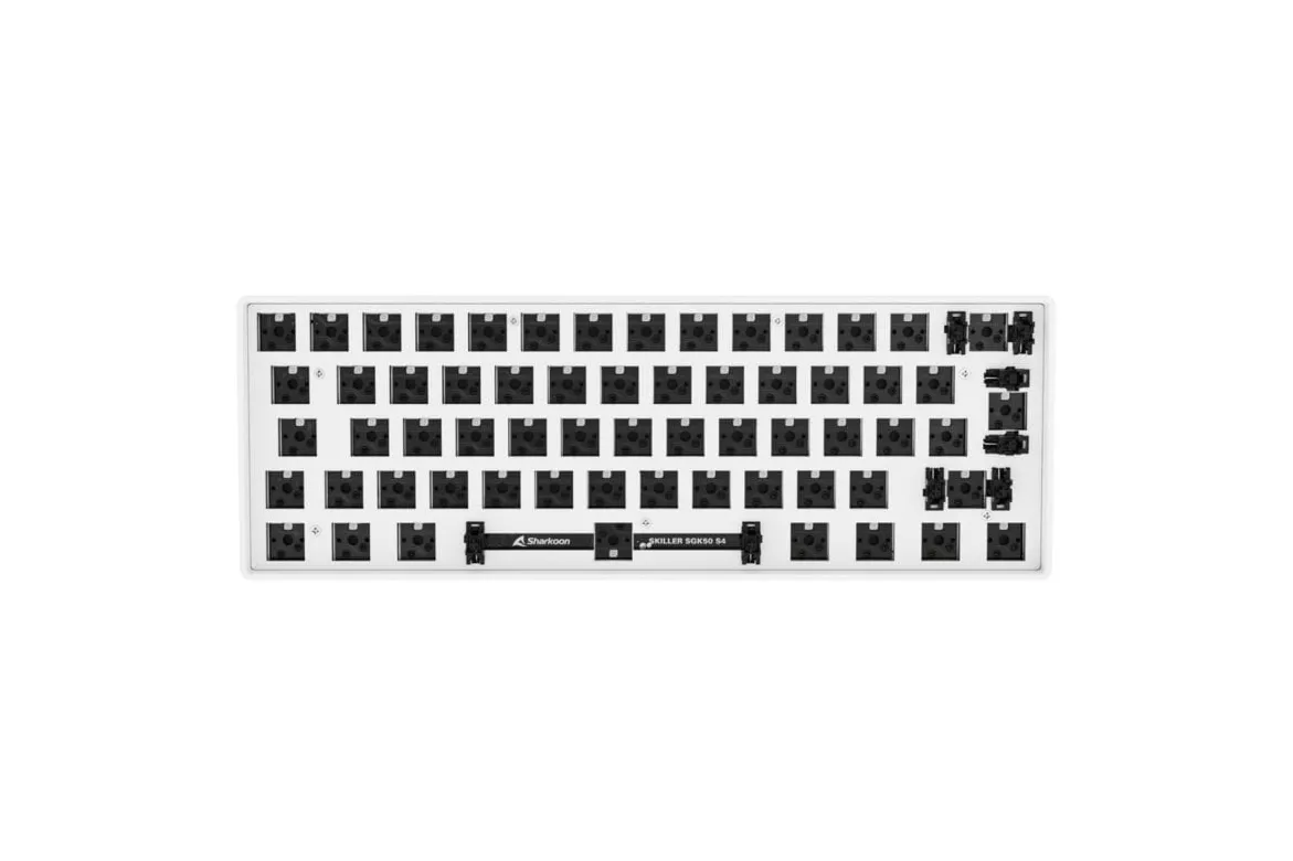 Sharkoon Skiller SGK50 S4 Barebone ISO White Teclado Gaming Sin Interruptores USB-Tipo C