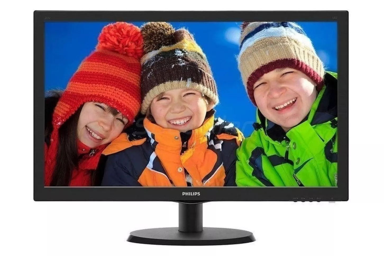 Philips V-line 223V5LHSB2 - Monitor LED - 22\1 (21.5\1 visible) - 1920 x 1080 Full HD (1080p) @ 60 Hz - 200 cd/m² - 600:1 - 5 ms - HDMI, VGA - negro con textura, cabello negro