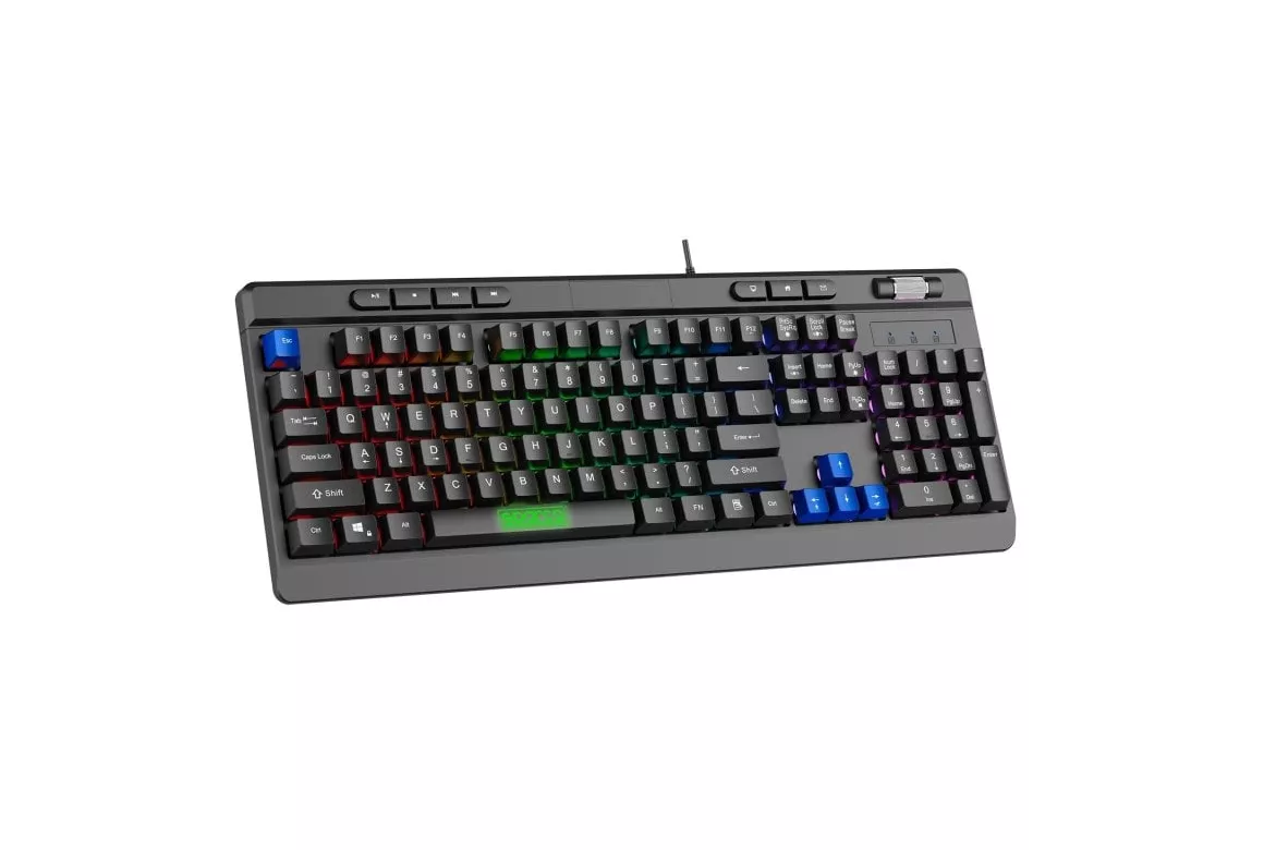 Sparco Teclado USB RGB Negro