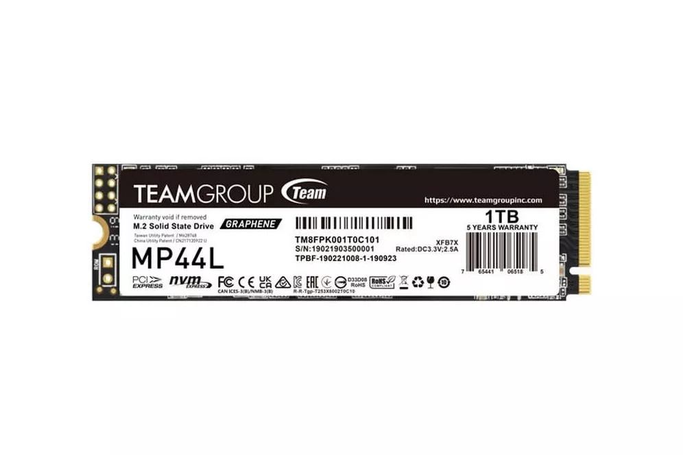 Team Group MP44L 1TB SSD M.2 NVMe PCIe 4.0 SLC