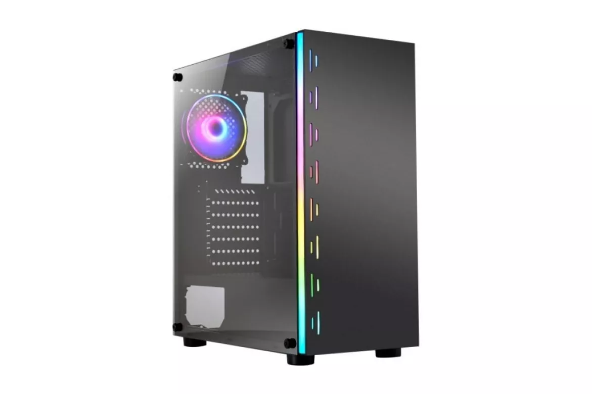 L-Link Neta ARGB Cristal Templado USB 3.0 Negra