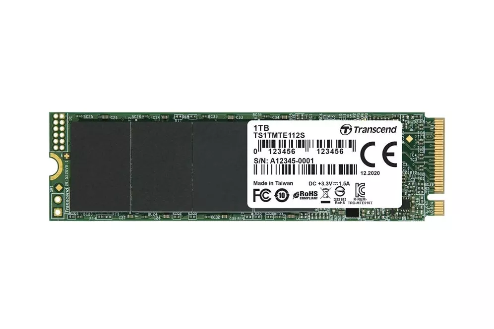 Transcend 112S 1TB SSD M.2 3D NAND NVMe PCIe 3.0