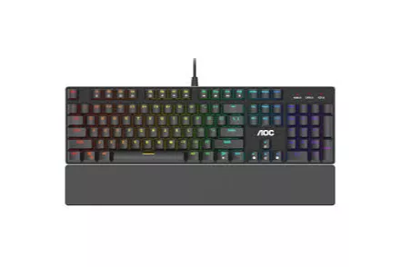 Teclado AOC GK500 RGB Mecânico (PT) Switch Red