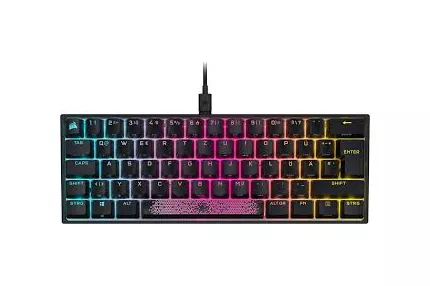 Teclado Corsair K65 Mini 60% RGB Cherry MX Red - Mecânico (PT)