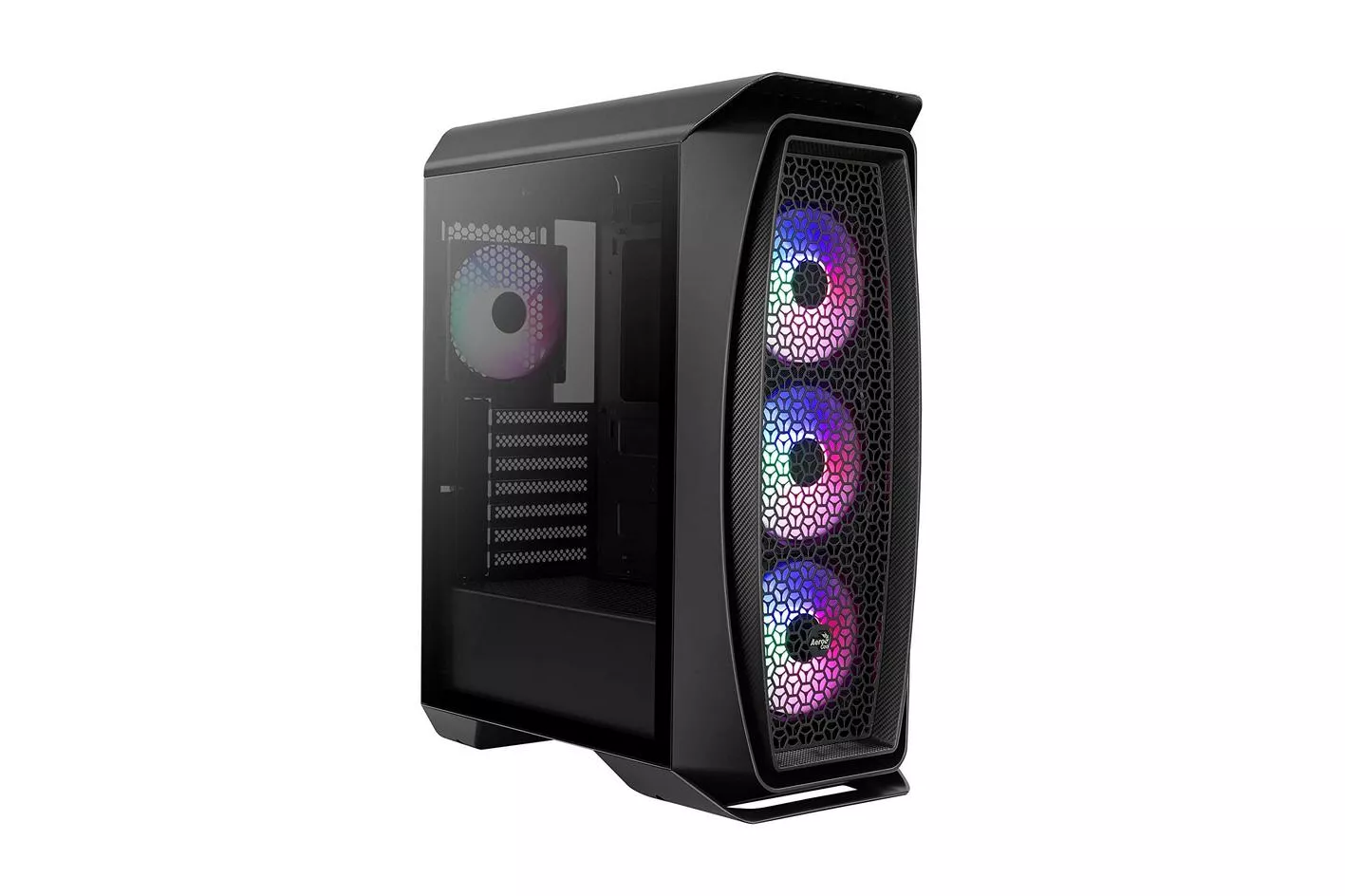 Aerocool Aero One Frost Cristal Templado USB 3.1 RGB Negra