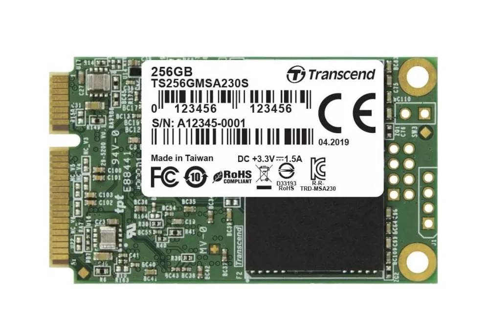 Transcend 230S 256GB SSD mSATA SATA 3 3D NAND