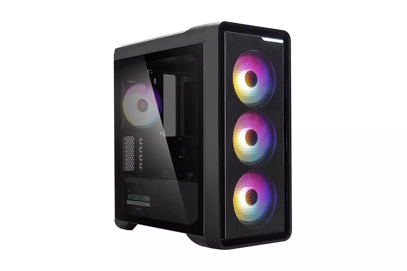 Zalman M3 Plus RGB Cristal Templado USB 3.0 Negra