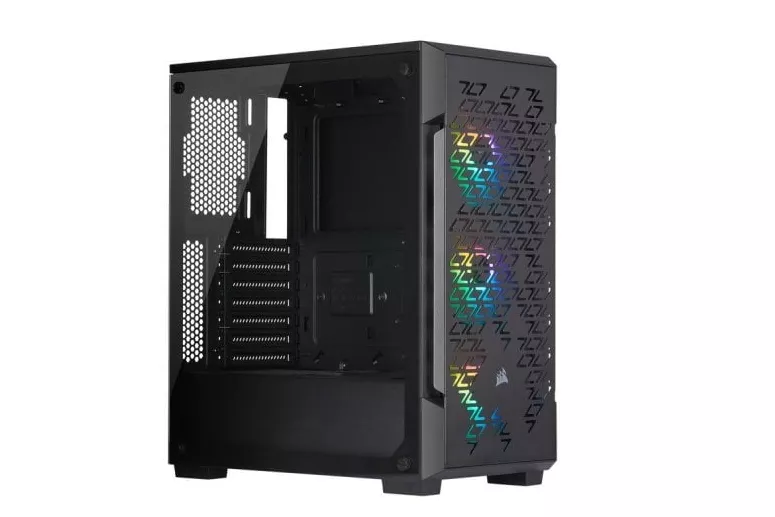 Corsair iCUE 220T RGB Airflow Cristal Templado USB 3.0 Negra